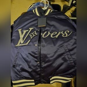 Louis Vuitton Dark Blue Satin Jacket